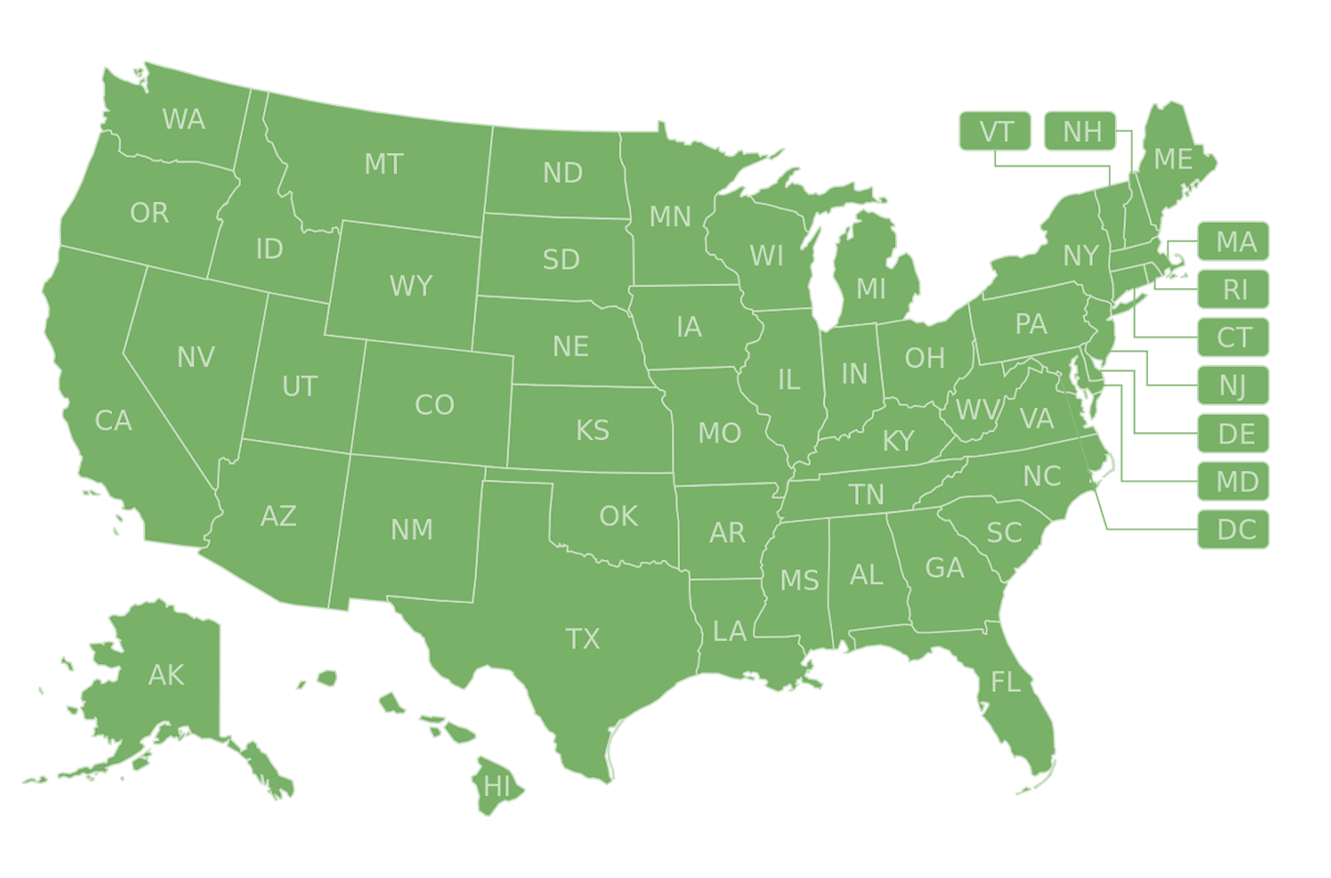 Clickable Map of the U.S.